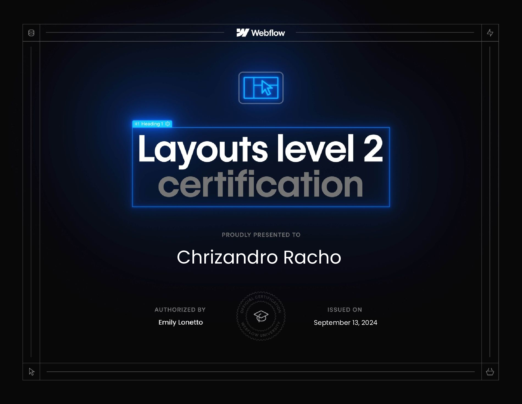 Webflow Certifications