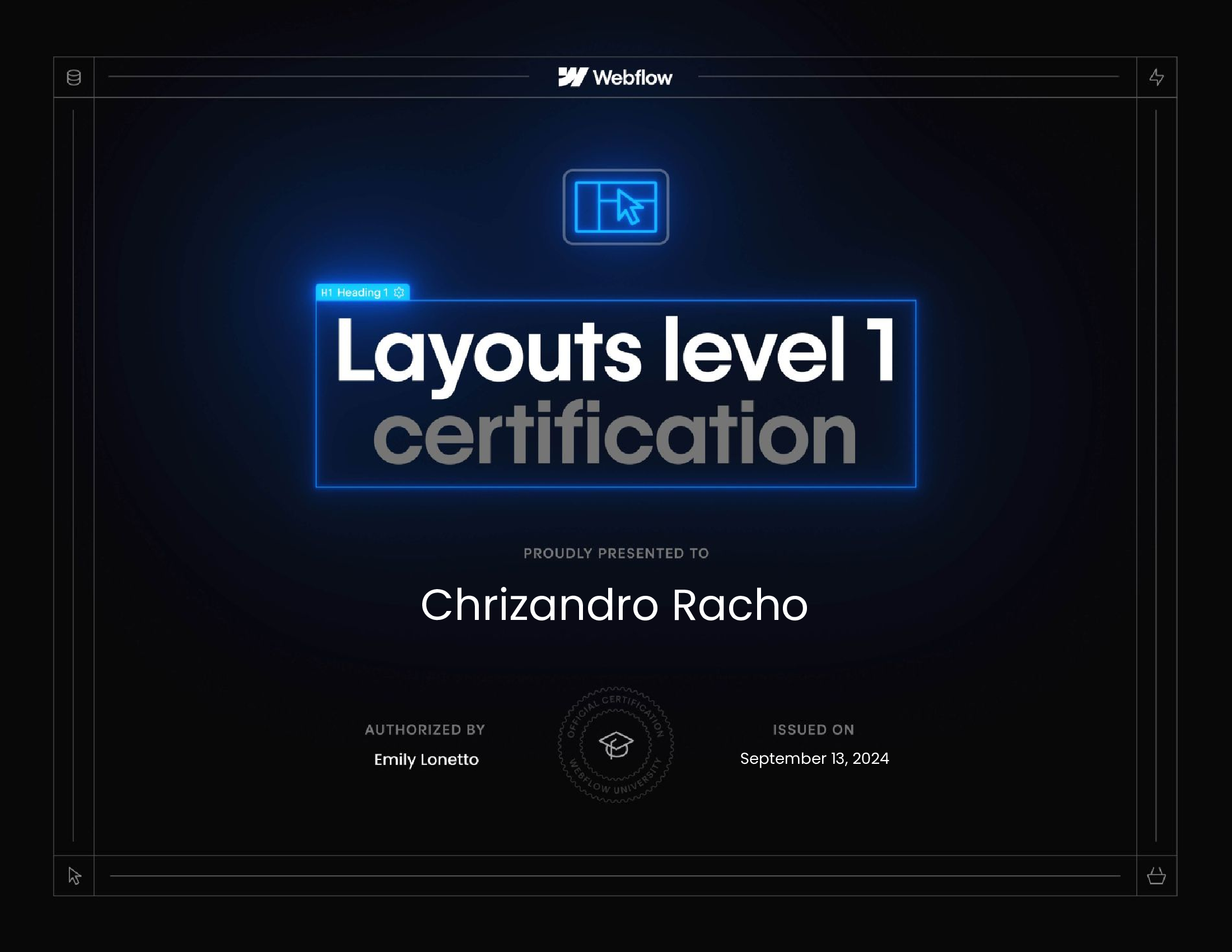Webflow Certifications