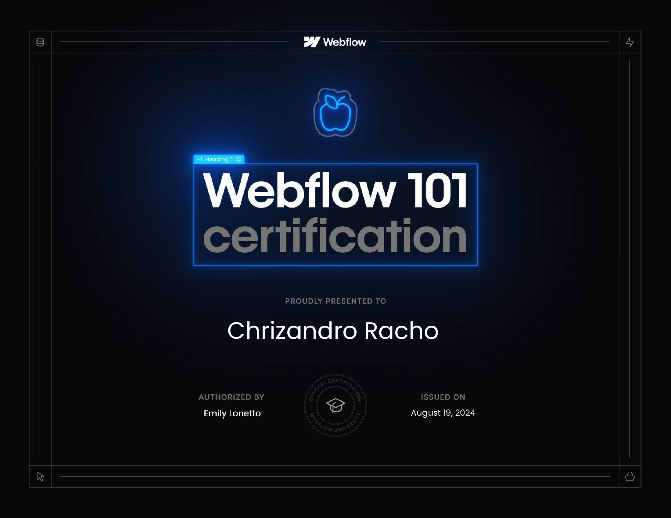 Webflow Certifications